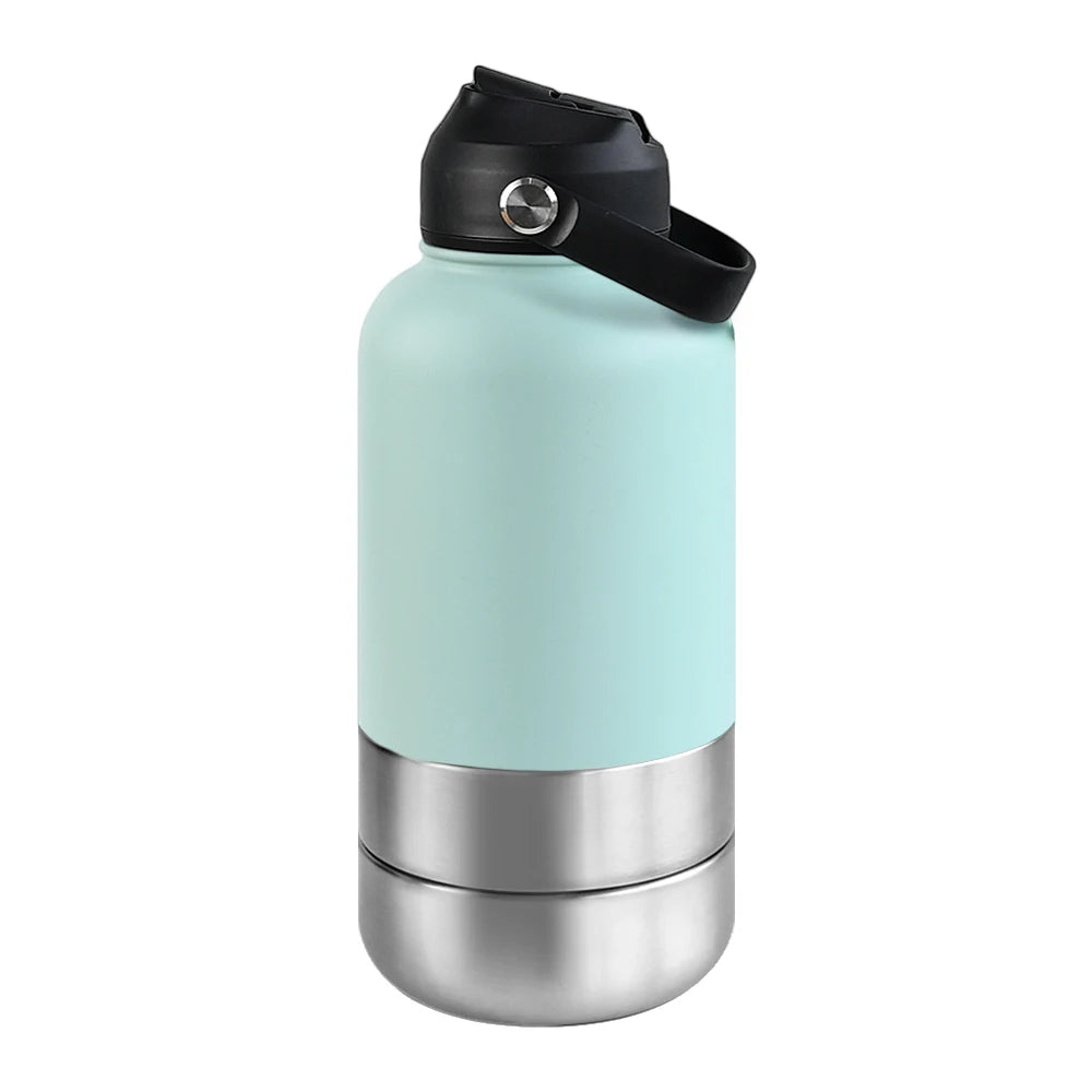 3-in-1 Insulated Dog Travel Water Bottle