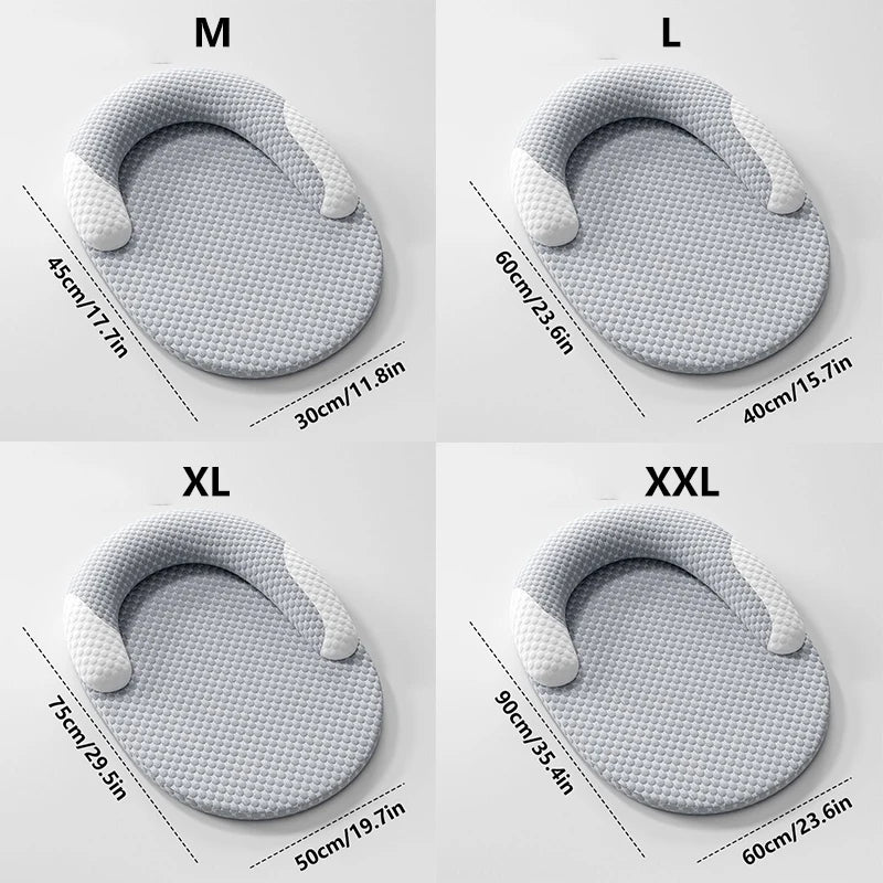 Ice Silk Cooling Pet Bed — Oval Nest for Dogs & Cats