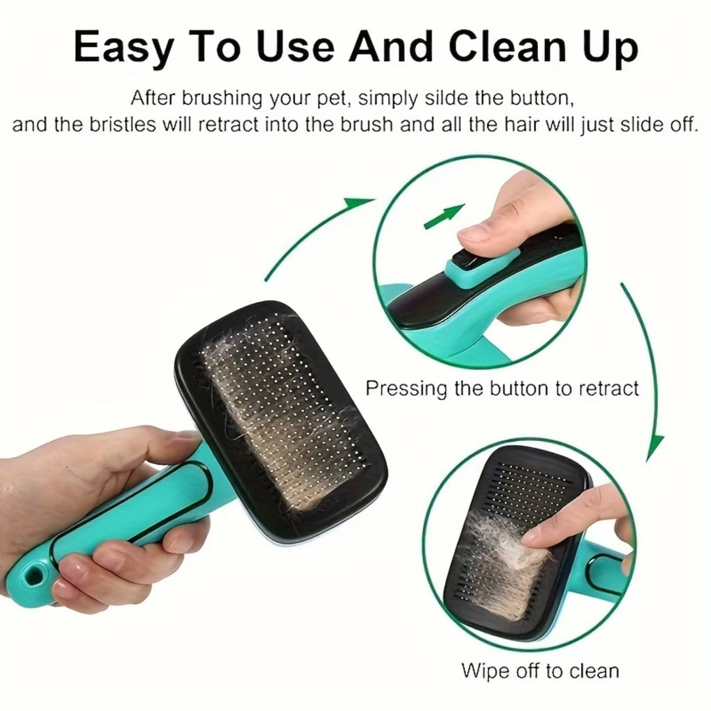 Self-Cleaning Slicker Brush for Dogs & Cats
