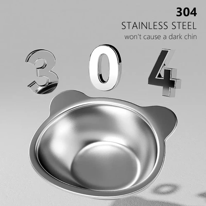 15° Elevated Stainless Steel Cat Bowl — Neck-Relief Design