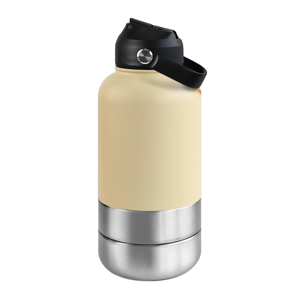 3-in-1 Insulated Dog Travel Water Bottle