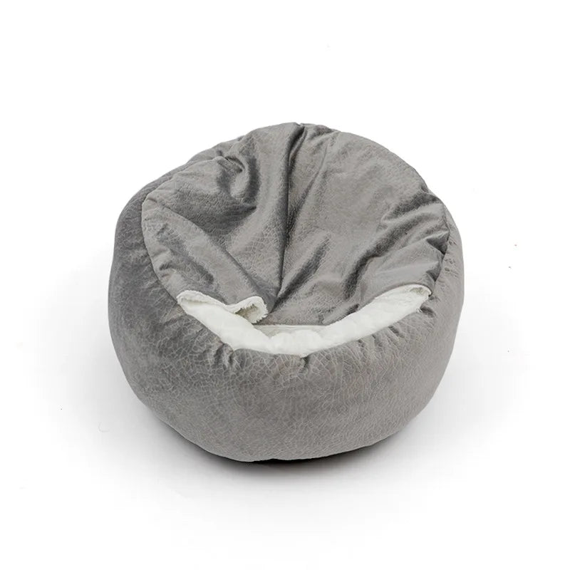 Orthopedic Winter Pet Bed — Warm Bolster Cushion for Dogs & Cats