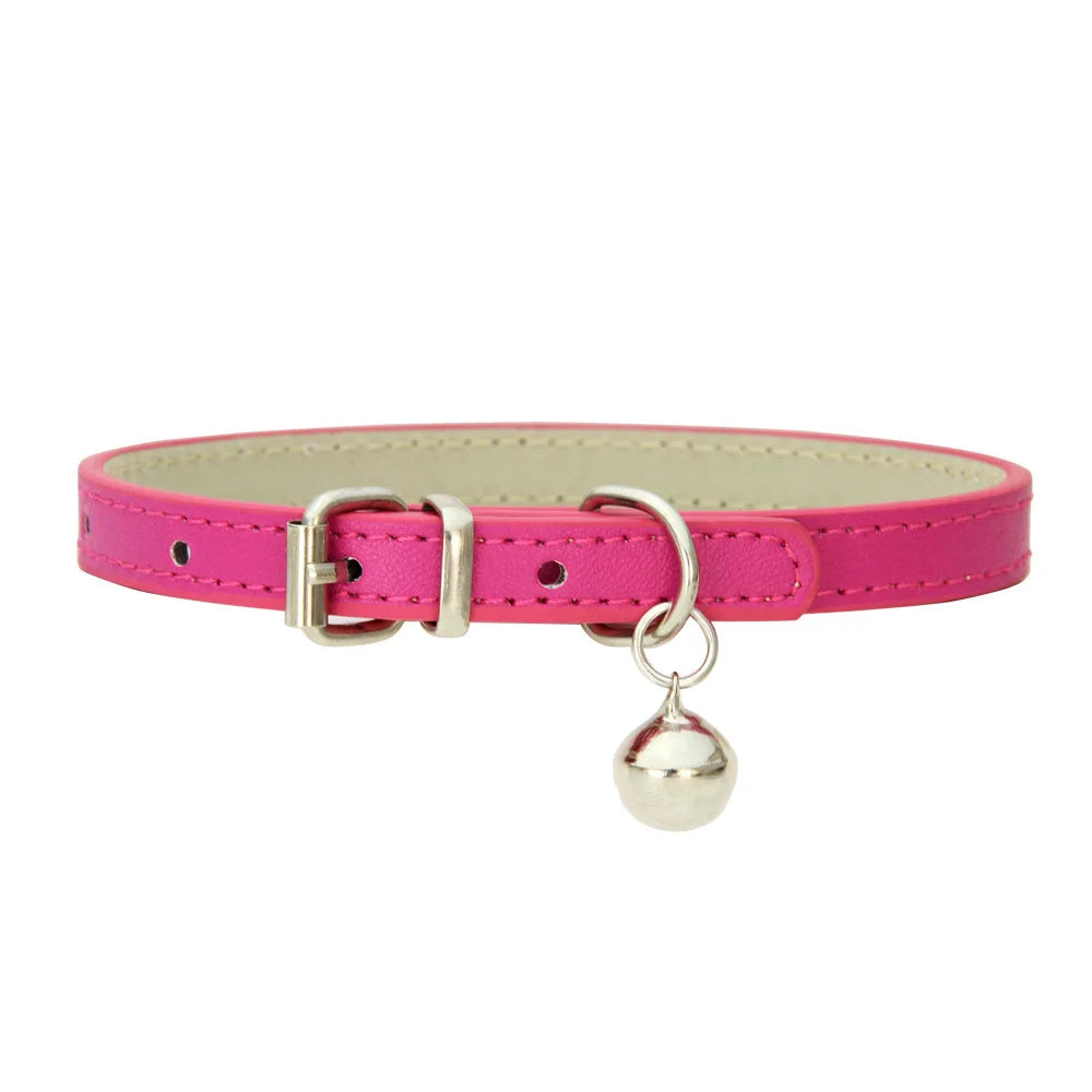 PU Leather Cat And Dog Collar