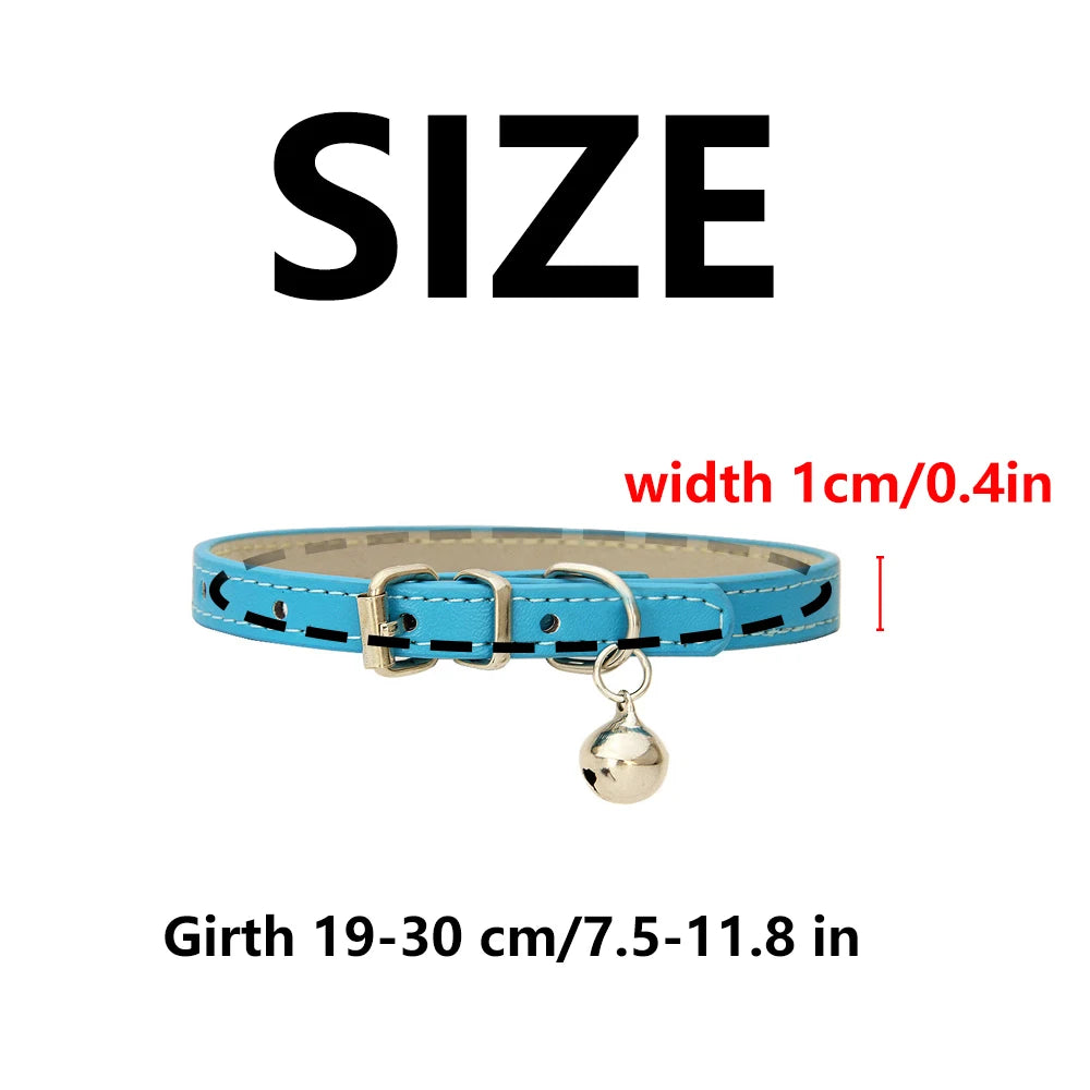 PU Leather Cat And Dog Collar