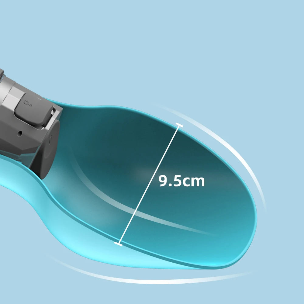 800ml Portable Water Bottle for Dogs — Foldable Trough