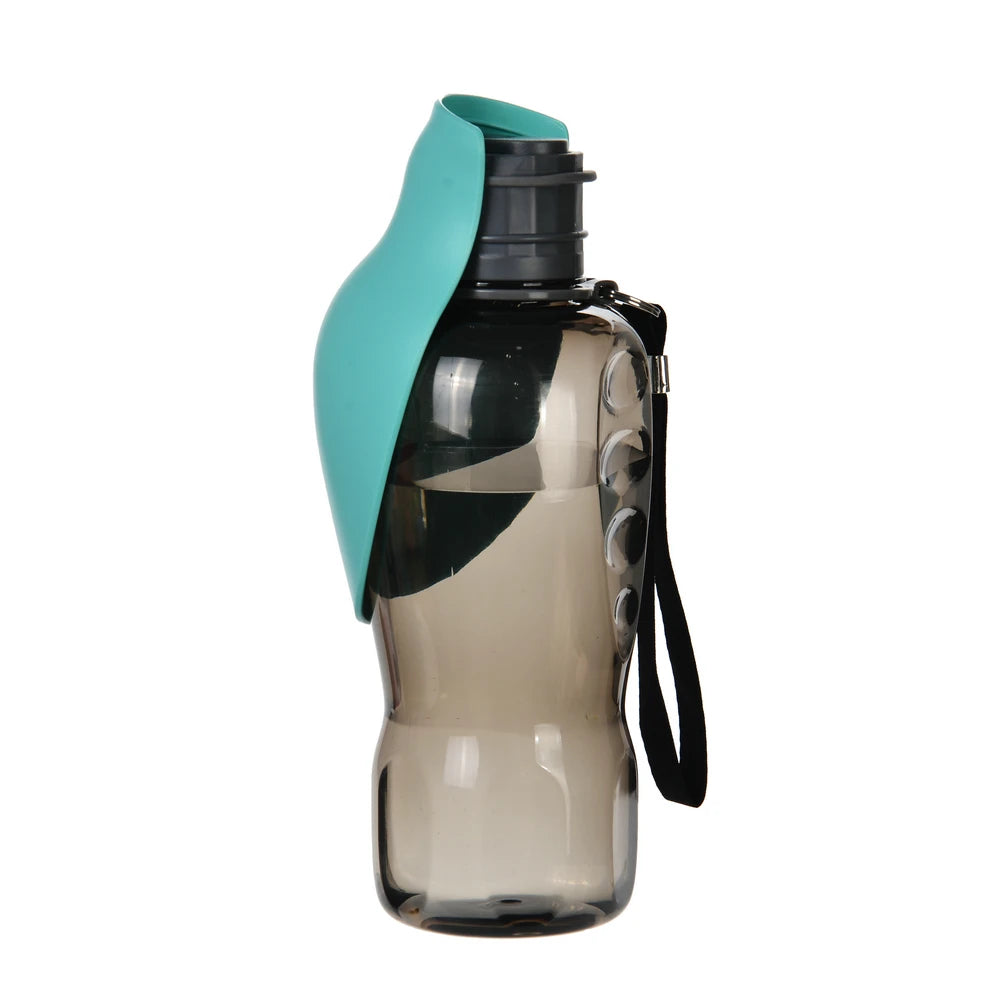 800ml Portable Water Bottle for Dogs — Foldable Trough