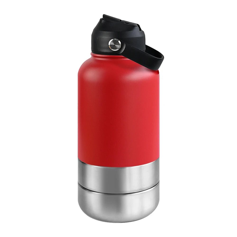 3-in-1 Insulated Dog Travel Water Bottle