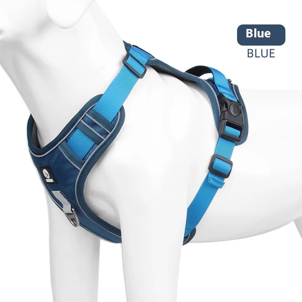 Anti-Pull Reflective Dog Harness — Adjustable & Chew-Proof