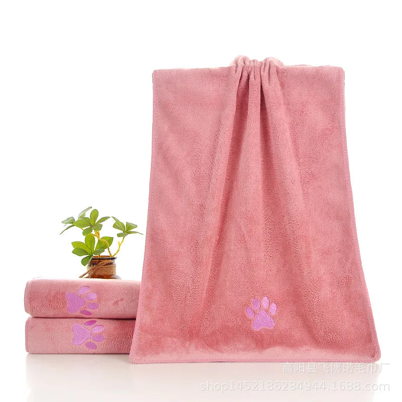 Dog/Cat Soft Thick and Quick Drying Bath Towel