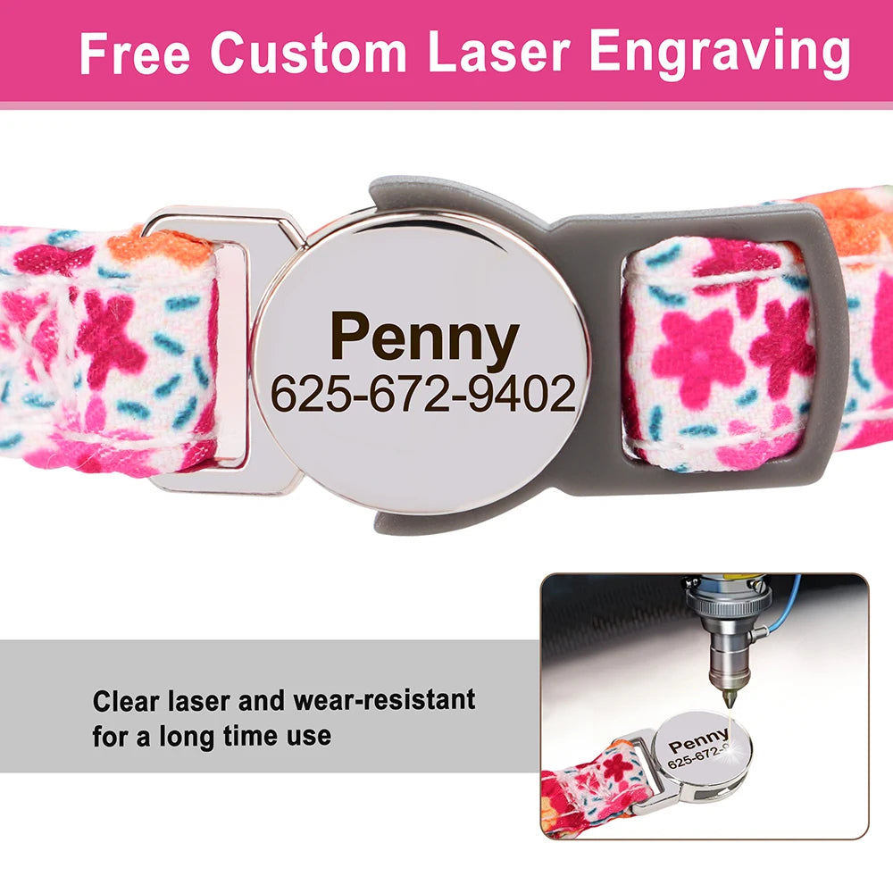 Personalized Cat Collar With Bell