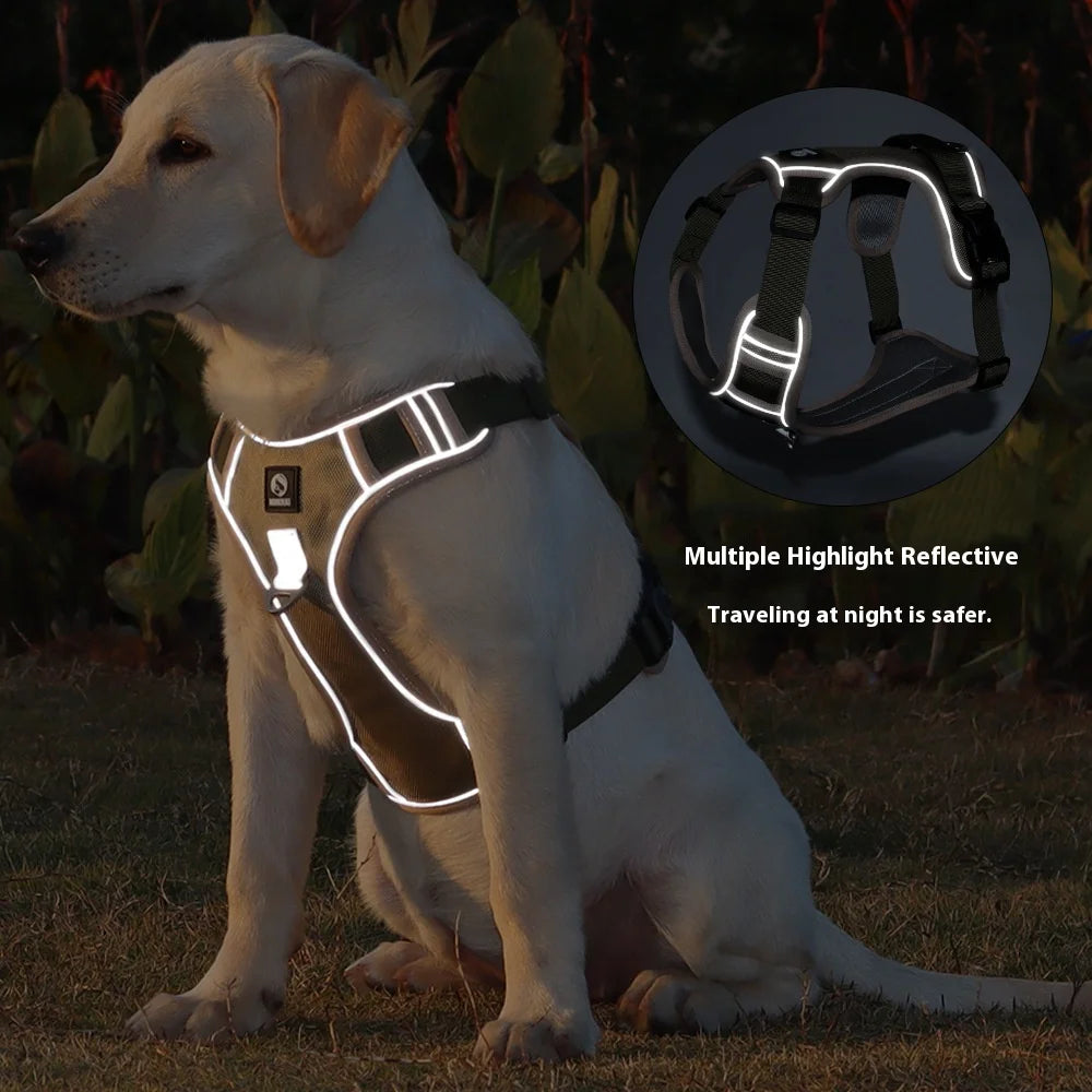 Anti-Pull Reflective Dog Harness — Adjustable & Chew-Proof