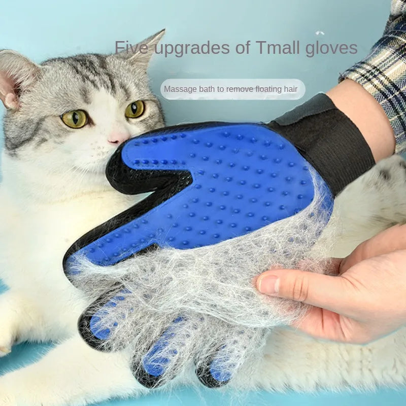 Silicone Pet Grooming Glove — Deshedding Brush