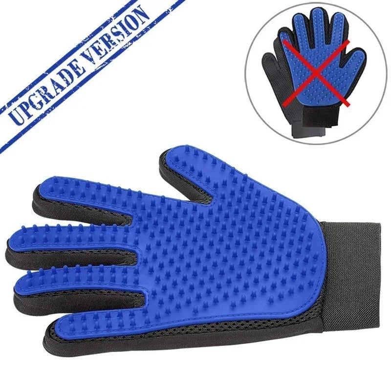 Silicone Pet Grooming Glove — Deshedding Brush