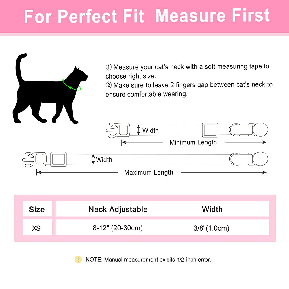 Personalized Cat Collar With Bell