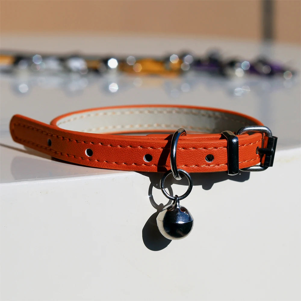 PU Leather Cat And Dog Collar
