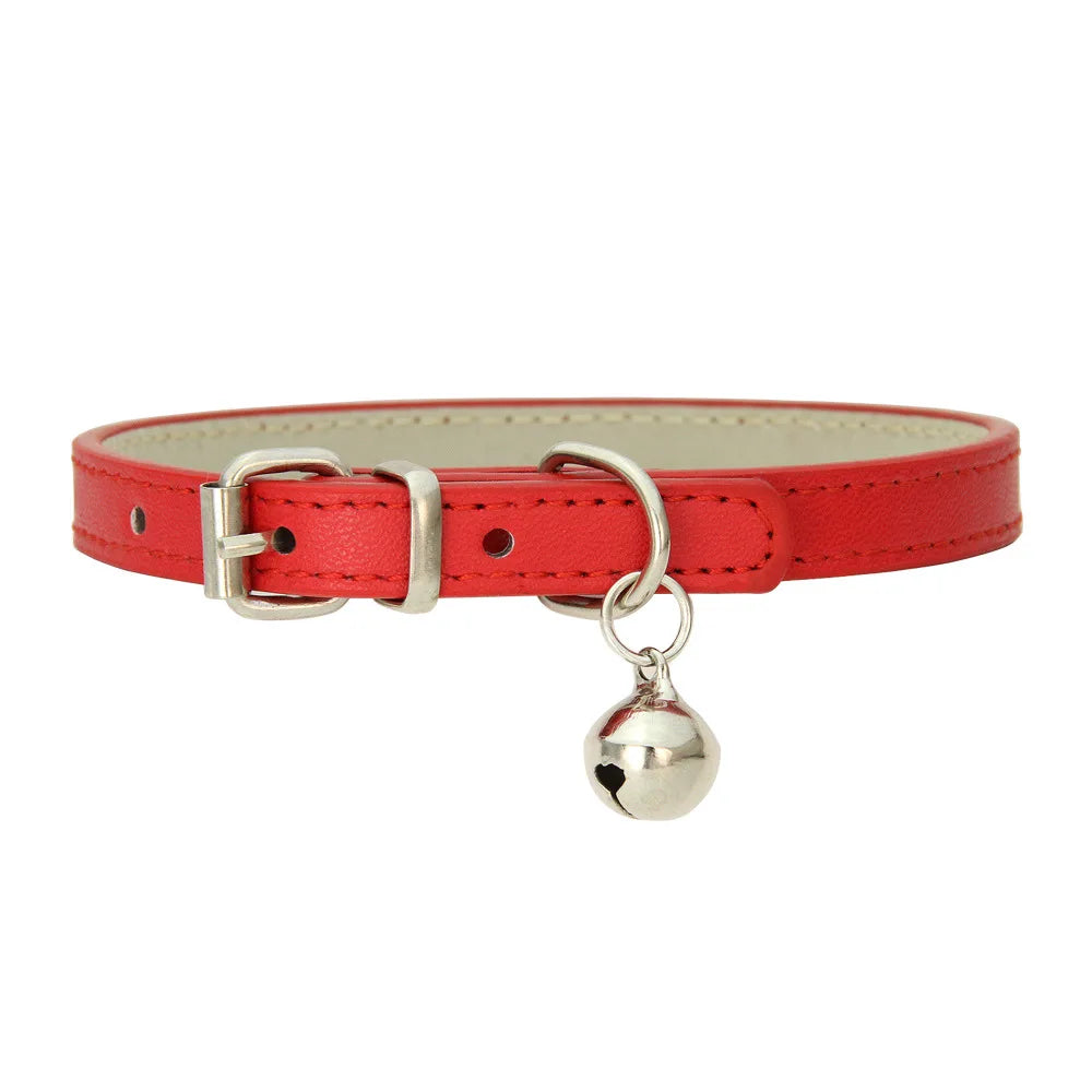 PU Leather Cat And Dog Collar