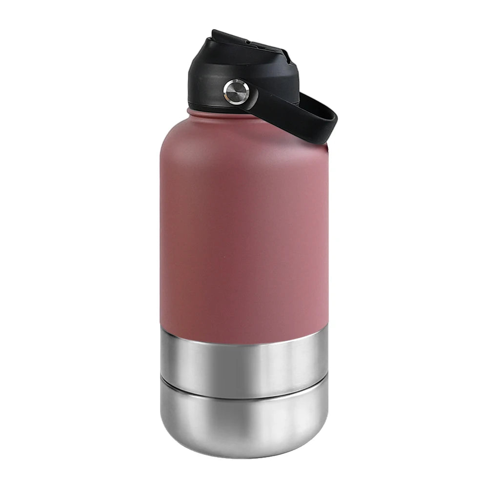 3-in-1 Insulated Dog Travel Water Bottle