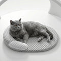 Ice Silk Cooling Pet Bed — Oval Nest for Dogs & Cats