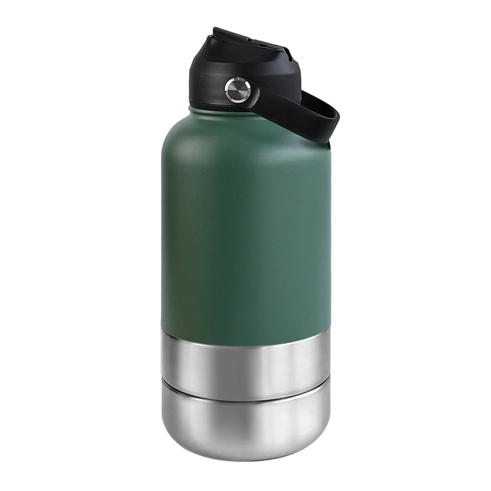 3-in-1 Insulated Dog Travel Water Bottle
