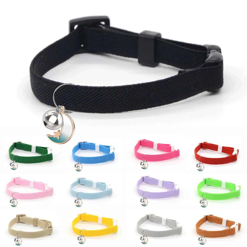 Fashion Safety Cat/Dog Collar Stretch Elastic Collars - Light Weight