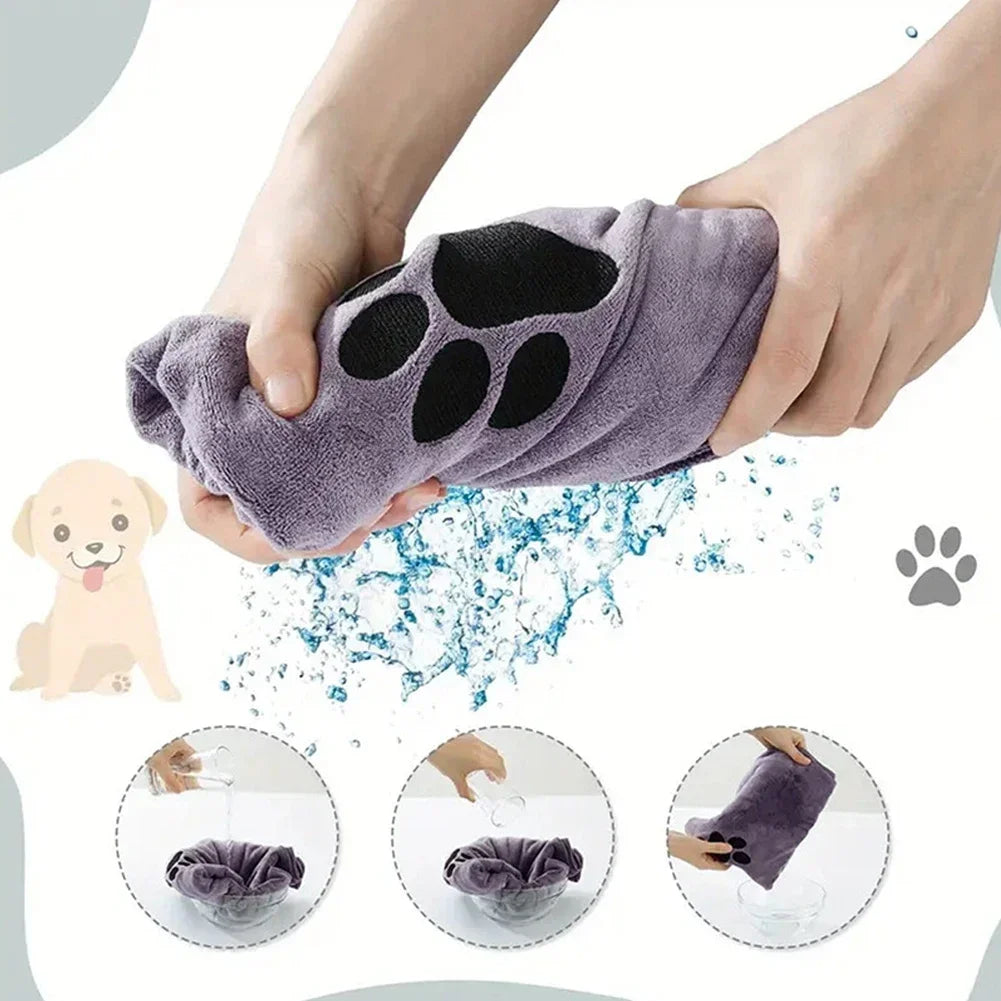Dog/Cat Soft Thick and Quick Drying Bath Towel