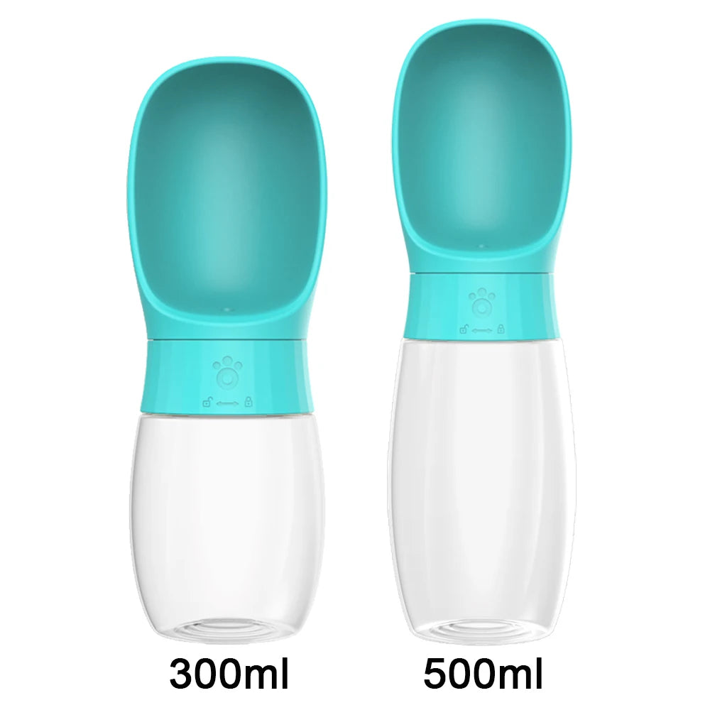 500ml Portable Dog Water Bottle with Lanyard — Leak-Proof