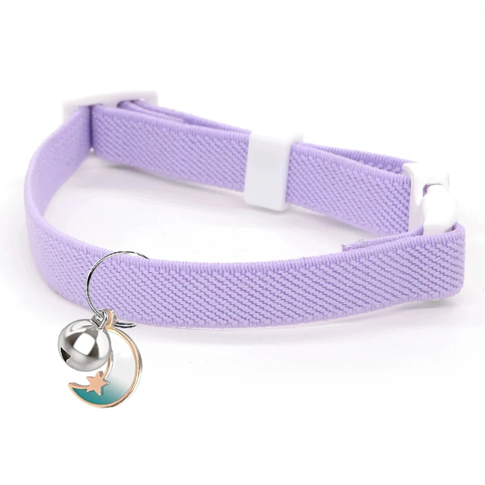 Fashion Safety Cat/Dog Collar Stretch Elastic Collars - Light Weight