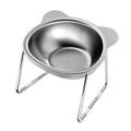 15° Elevated Stainless Steel Cat Bowl — Neck-Relief Design