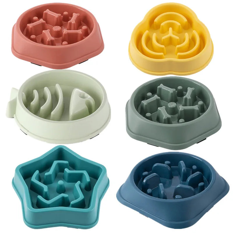 Slow Feeder Bowl for Cats & Dogs