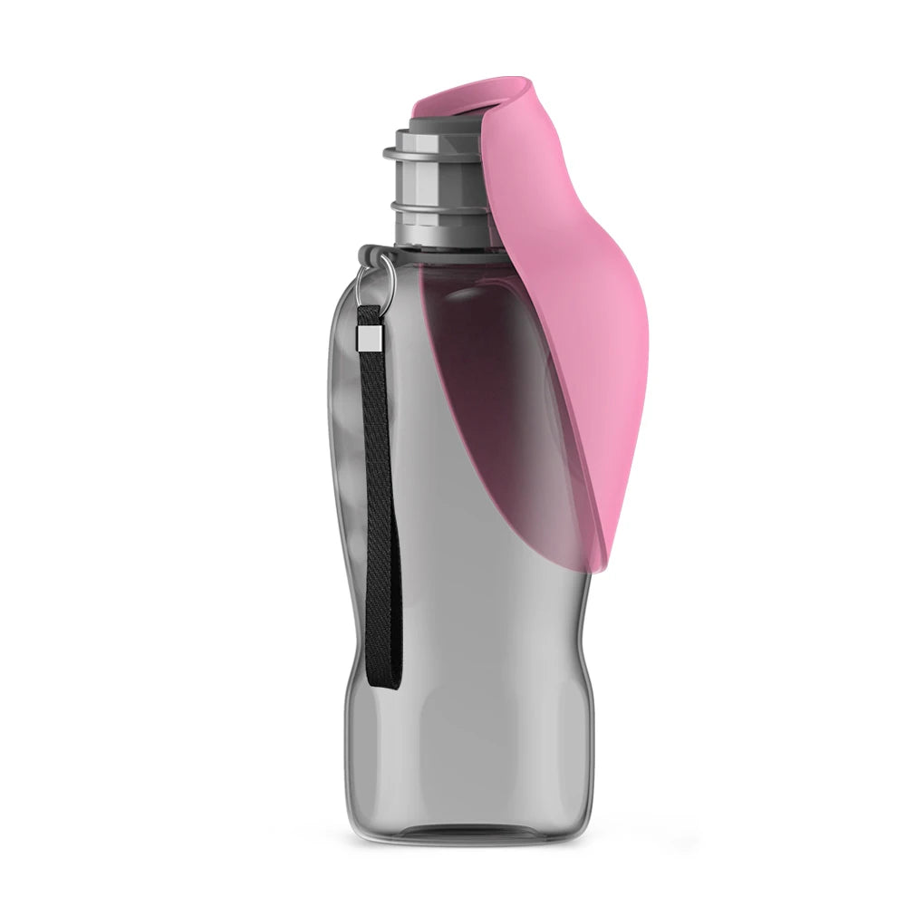 800ml Portable Water Bottle for Dogs — Foldable Trough