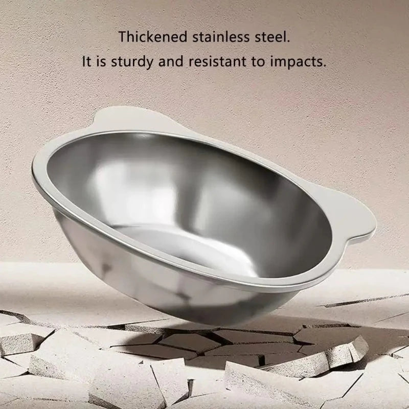 15° Elevated Stainless Steel Cat Bowl — Neck-Relief Design