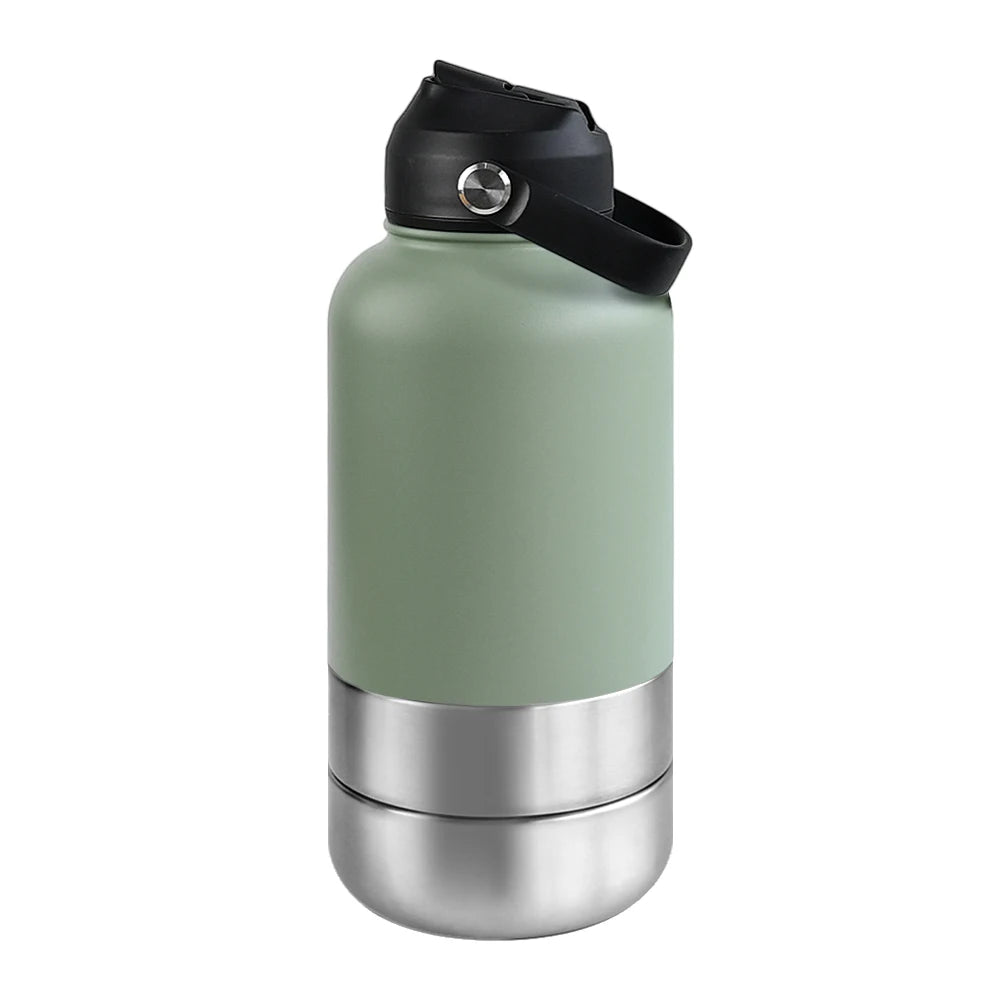 3-in-1 Insulated Dog Travel Water Bottle