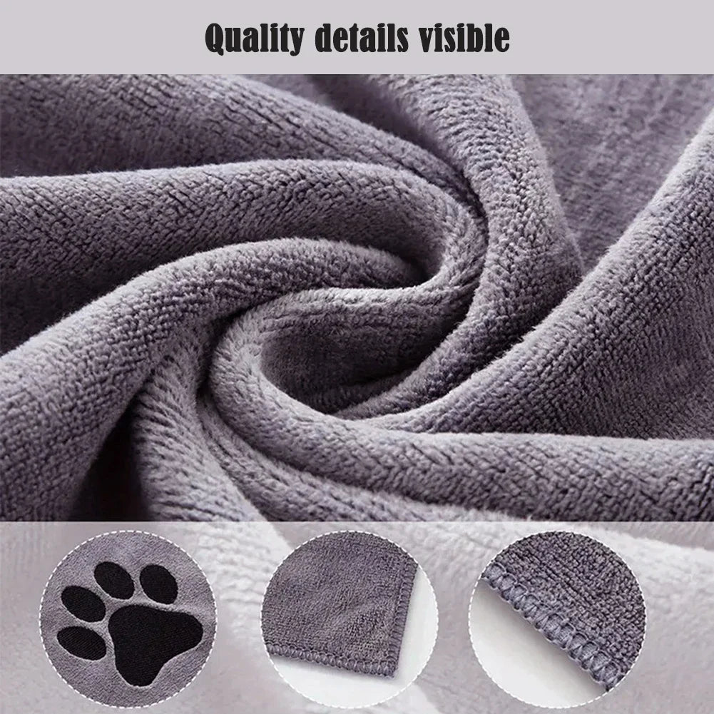 Dog/Cat Soft Thick and Quick Drying Bath Towel