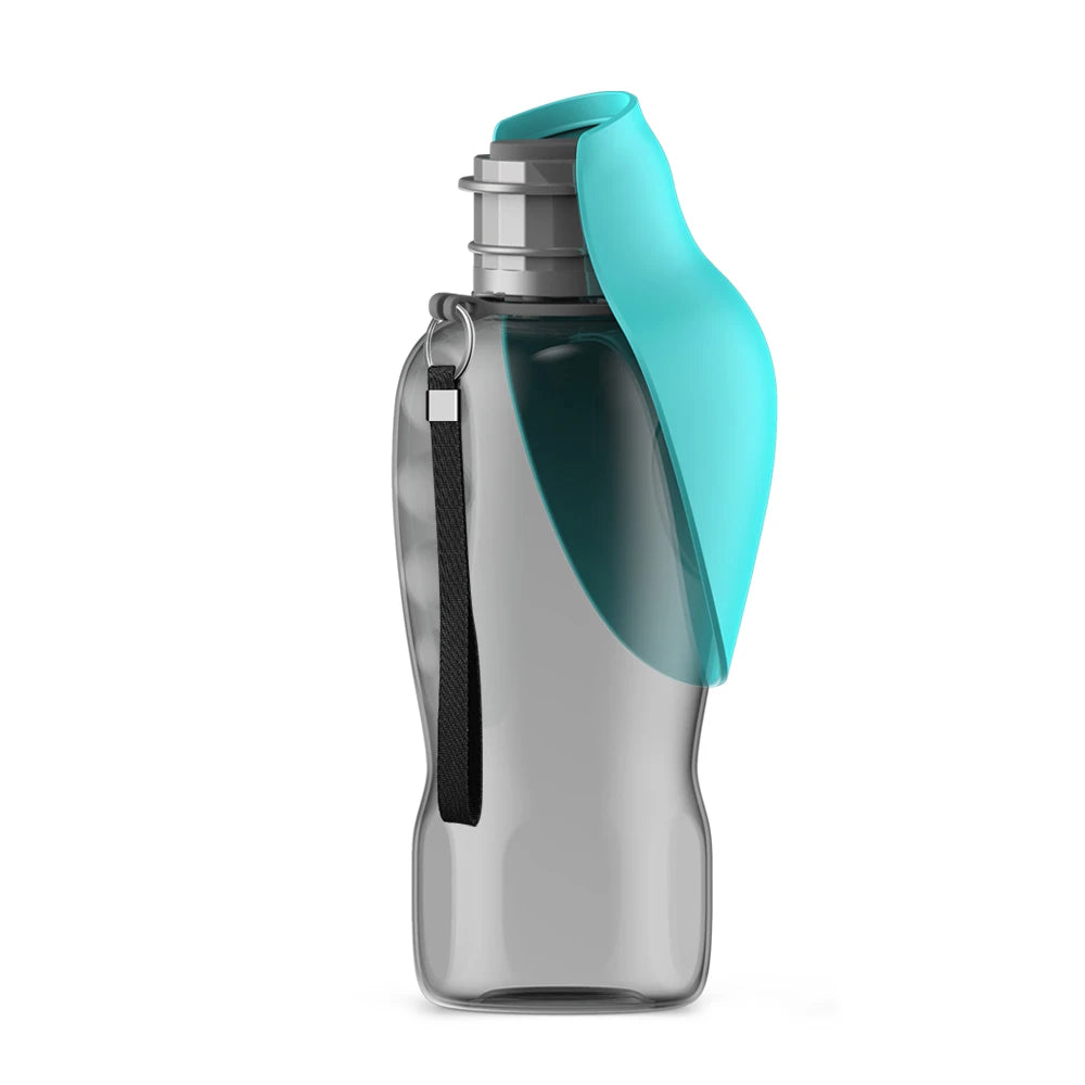 800ml Portable Water Bottle for Dogs — Foldable Trough