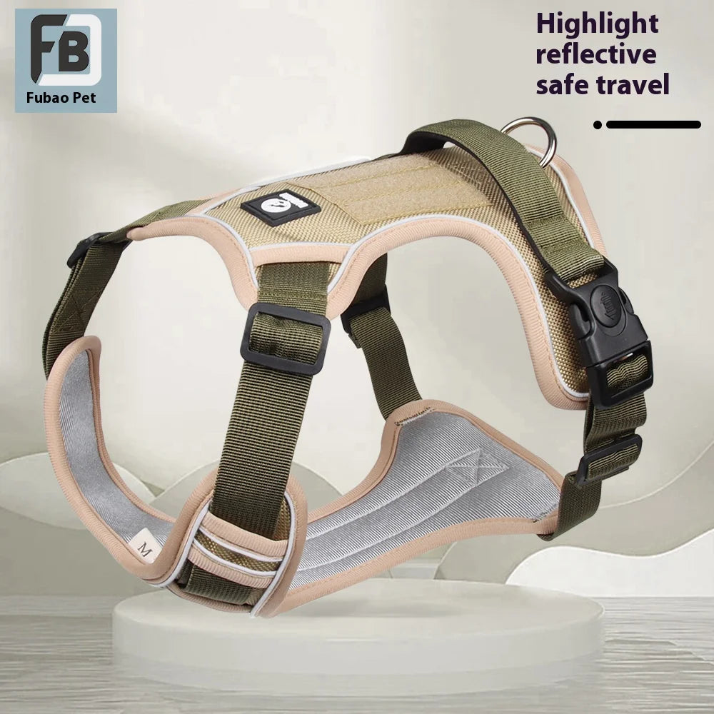 Anti-Pull Reflective Dog Harness — Adjustable & Chew-Proof