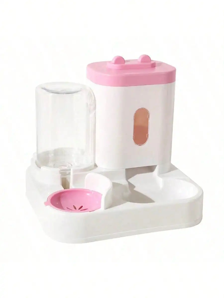 Automatic Gravity-Fed Cat Water Dispenser & Feeder