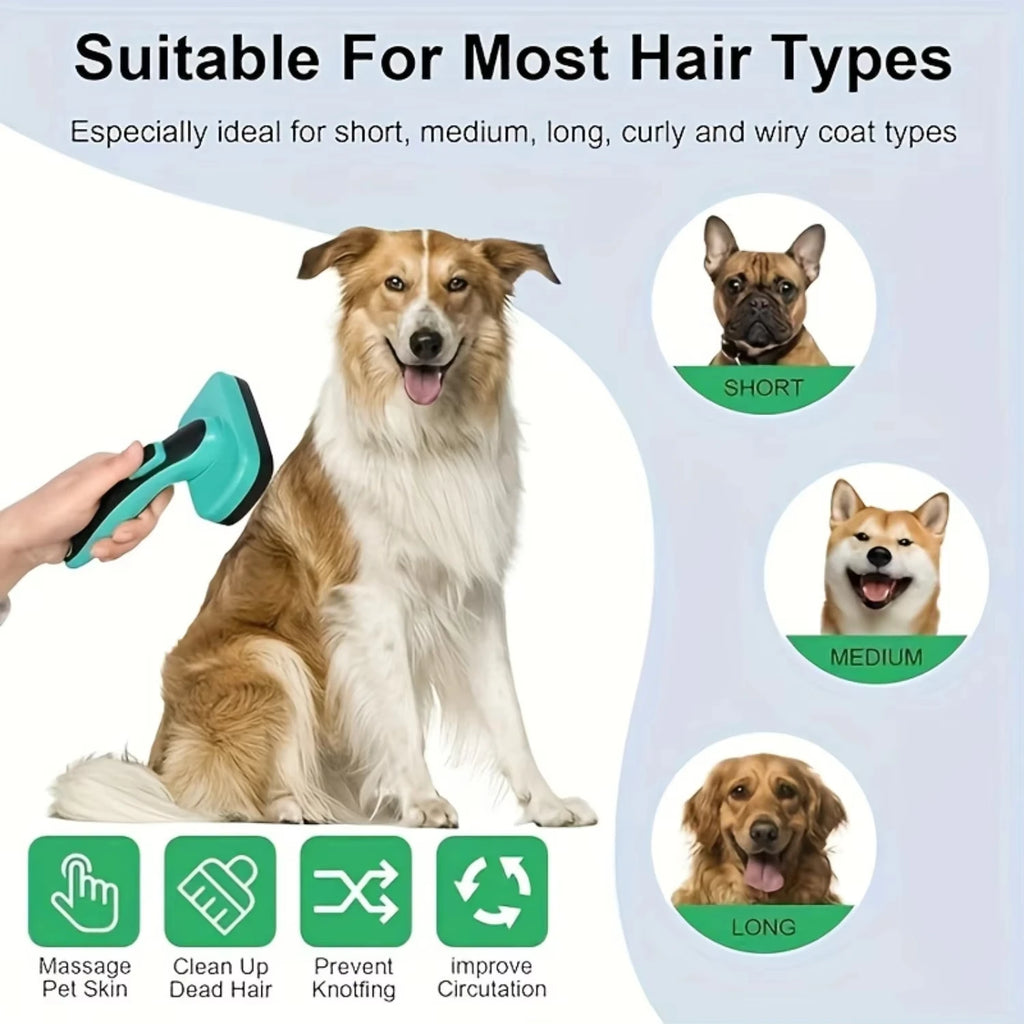 Self-Cleaning Slicker Brush for Dogs & Cats